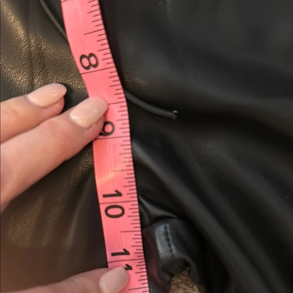 NWT We Wore What Black Lace-Up Faux Leather Pants - Picture 4 of 8